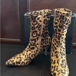 Leopard Print Sock Bootie
